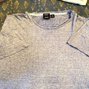 Hugo Boss - regular fit cotton linen T-shirt